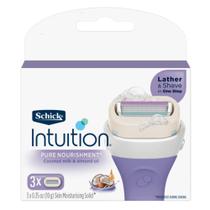 Recargas para Aparelho de Barbear Schick Intuition Pure Nourishment Pacote com 3 Recargas para Aparelho de Barbear Schick Intuition Pure Nourishment Pacote com 3