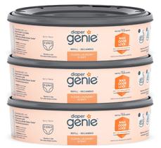 Recargas para Balde de Fraldas Diaper Genie - Pacote com 3 (270 Unidades)