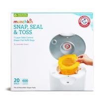 Recargas para Balde de Fraldas Munchkin Arm & Hammer - Pacote com 20 Recargas para Balde de Fraldas Munchkin Arm & Hammer - Pacote com 20