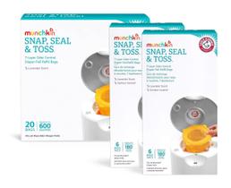 Recargas para Balde de Fraldas Munchkin Arm & Hammer - Pacote com 32 Unidades