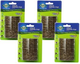 Recargas PetSafe Busy Buddy (4 Unidades) - Brinquedo para Cachorro com Couro Cru Natural - Tamanho C