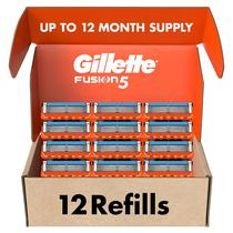Recargas Razor Blade Gillette Fusion5 masculinas, 12 unidades