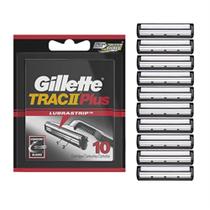 Recargas Razor Blade Gillette TRAC II Plus para homens, 10 unidades Recargas Razor Blade Gillette TRAC II Plus para homens, 10 unidades