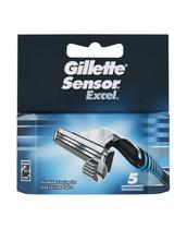 Recargas Razor Blade, sensor Gillette Excel masculino, 5 unidades