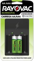Recarregador AA/AAA com 2 Pilhas AA Rayovac PS132-2B