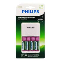 Recarregador de pilhas AA/AAA c/4 pilhas AA SCB2445NB Philips