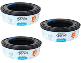 Recarregamentos Diaper Genie pacote com 3, sem fragrância, para 270 fraldas Recarregamentos Diaper Genie pacote com 3, sem fragrância, para 270 fraldas