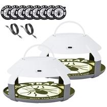 Recarregável Flea Trap Uniwons Grey com 8 recargas de disco adesivo Recarregável Flea Trap Uniwons Grey com 8 recargas de disco adesivo
