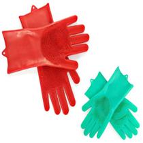 Receba Luva De Predreiro Multifuncional Lava Louça Esponja