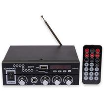 Receiver Amplificador Soundvoice 60W Rms RC01BT Bivolt Preto Bluethooth/USB/SD/FM/Mic