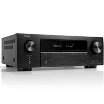Receiver Denon AVR-X1800H 7.2ch 80W 8K UHD 3D Audio DTS:X Dolby Atmos HDR10+ Heos Integrado VRR Wi-Fi Bluetooth Preto 110v