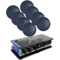 Receiver rcbt 40w + 08 arandelas redondas pretas