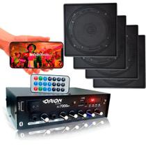 Receiver Som Ambiente Bt Fm Sd+4 Falantes Teto Gesso Drywall Receiver Som Ambiente Bt Fm Sd+4 Falantes Teto Gesso Drywall