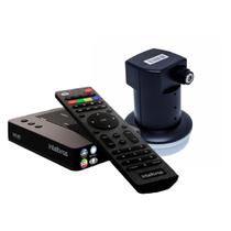 Recep dig tv via satelite c/grav rds840 intelbras sathd + lnbf simples