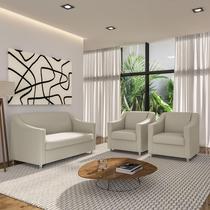 Recepção Clínica Sofisticada: Namoradeira 2l + 2 Poltronas Recepção Clínica Sofisticada: Namoradeira 2l + 2 Poltronas