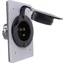 Receptáculo de entrada de energia Journeyman-Pro HJP-5278-CWP 15A 125V