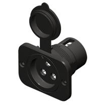 Receptáculo de motor de pesca Marinco 12VBRS3 70A 3 fios 12-48V Receptáculo de motor de pesca Marinco 12VBRS3 70A 3 fios 12-48V