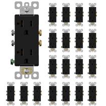 Receptáculo de tomada elétrica de parede ELEGRP 20A 125V, pacote com 20 Receptáculo de tomada elétrica de parede ELEGRP 20A 125V, pacote com 20