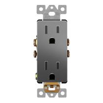 Receptáculo decorador LIDER LR15-TR-SG 15A 125V Space Grey