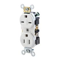 Receptáculo duplex combinado Leviton 15A 125/250V branco Receptáculo duplex combinado Leviton 15A 125/250V branco