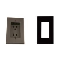 Receptáculo duplex embutido Leviton 689-E 15A residencial, pacote com 8