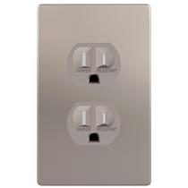 Receptáculo duplex ENERLITES Elite Série 15A 125V de níquel