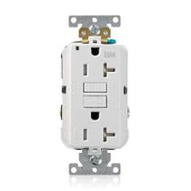 Receptáculo duplex GFCI Leviton SmartlockPro 20A 125V branco