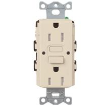 Receptáculo duplex GFCI Lutron 15 Amp resistente a adulterações