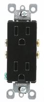 Receptáculo duplex Leviton 5325-E 15A 125V Residencial Ebony