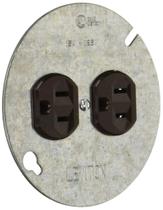 Receptáculo Duplex Leviton Commercial Grade 15A 125V Preto
