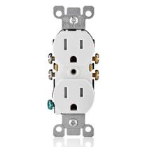 Receptáculo Duplex Leviton T5320-WMP 15A 125V Branco x10 Receptáculo Duplex Leviton T5320-WMP 15A 125V Branco x10