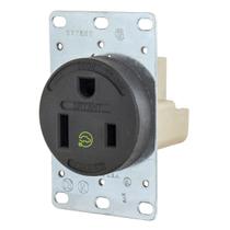 Receptáculo elétrico Bryant 9650FR 50A 250V NEMA 6-50R Preto