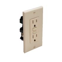 Receptáculo elétrico marítimo duplex GFCI Marinco 1591-FI 15A 125V Ivory Receptáculo elétrico marítimo duplex GFCI Marinco 1591-FI 15A 125V Ivory