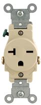 Receptáculo Leviton 125V 20A 2P 3W 1 tomada marrom 106-5821-ISP