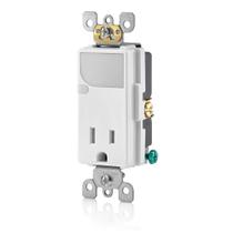 Receptáculo Leviton 15A 125V AC Combinação Decora com luz LED Receptáculo Leviton 15A 125V AC Combinação Decora com luz LED