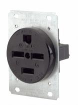 Receptáculo Leviton 30A 250V de grau industrial 8430 preto Receptáculo Leviton 30A 250V de grau industrial 8430 preto