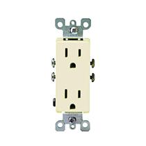 Receptáculo Leviton Decora Duplex 15A 125V Ivory Receptáculo Leviton Decora Duplex 15A 125V Ivory