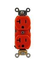 Receptáculo Leviton Industrial Série 20A 125V Laranja 5362-IG
