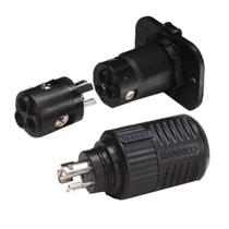 Receptáculo Marinco 12VCP6 ConnectPro de 3 fios com adaptador 6AWG Receptáculo Marinco 12VCP6 ConnectPro de 3 fios com adaptador 6AWG
