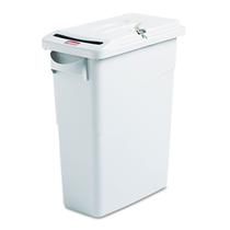 Receptáculo para documentos confidenciais Rubbermaid Slim Jim com tampa