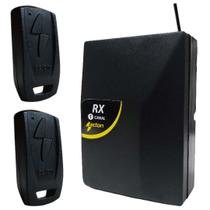 Receptor 433,92Mhz 1 Canal Ac4 Com 2 Controles Remotos Automatizador