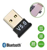 Receptor Adaptador Usb Bluetooth 5.0 Plug And Play Note Pc Wireless