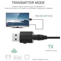 Receptor Bluetooth Áudio Hi-fi Para Som E Transmissor Tv 2 Em 1 P2 Usb Para Pc E Fone De Ouvido
