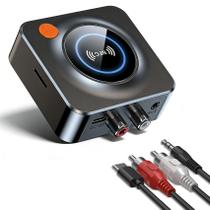 Receptor Bluetooth KAIY com NFC, AUX e RCA, adaptador sem fio Receptor Bluetooth KAIY com NFC, AUX e RCA, adaptador sem fio