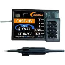 Receptor CORONA C4SF 2.4G HV para FutabaS-FHSS FHSS SBUS 3PV 3PK 4PKS 7PK T14SG à prova de respingos