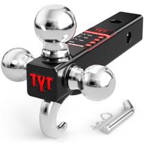 Receptor de 2 polegadas Trailer Hitch TYT Tri Ball Mount 10000 libras