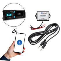 Receptor De Audio 12V Com Plug P2 Stereo Facil Instalaçao Adaptador p/ Radios Sem Bluetooth ZD-BT-LK