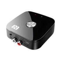 Receptor De Áudio Bluetooth 6.0 NFC Adaptador De Música Sem Fio Estéreo 3.5mm AUX RCA Controle