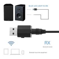 Receptor De Áudio Bluetooth Para Carro P2 Transmissor Tv 2 Em 1 Usb Para Fone De Ouvido E Notebook
