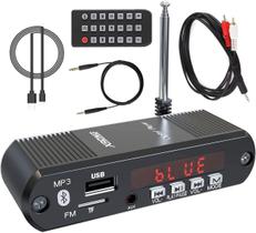 Receptor de Áudio Bluetooth XRONG com Rádio FM - Fone de Ouvido Sem Fio